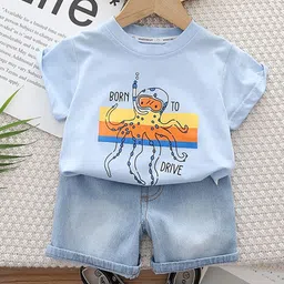 StyleCast x Revolte Boys Printed Short Sleeves T-shirt With Shorts-picture-43