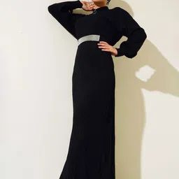 BIGDART Women Striped Maxi Dress-image-37