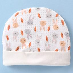 Ben Benny Interlock Bunny Printed Cap Mitten & Booties Set White - Diameter 9 cm image 3