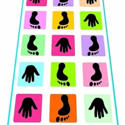 Hopscotch Jumbo Play Mat, Game for Kids, Adults, Indoor-Outdoor Fun Game Party & Fun Board Game-8