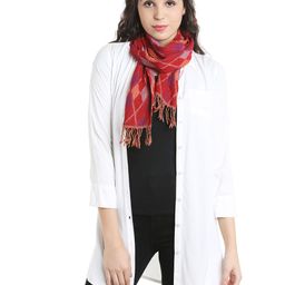 Noi Red Printed Stole-image-10