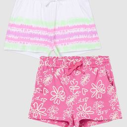 Fame Forever by Lifestyle Girls Pack of 2 Printed Shorts-image-102