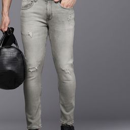 Louis Philippe Jeans Men Smart Skinny Fit Mildly Distressed Light Fade Stretchable Jeans-image-57