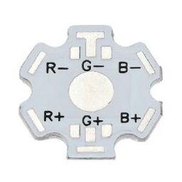 White 20MM 6PIN RGB LED Aluminum Heatsink-56