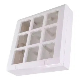 GreatWhite 18 Module Solo Plate With Surface Box in White Color and Plastic Body, 20518-wBOX (Pack of 5)-19