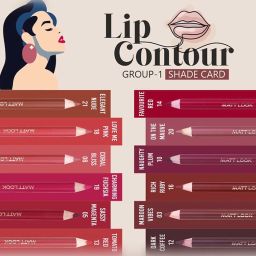 Matt Look Colorite Lip Contour 14 Favourite Red - 0.09 gm image 2