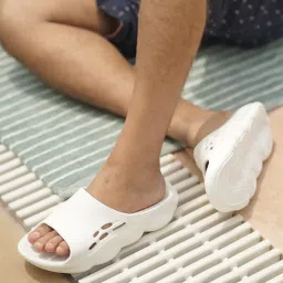 Yoho Men's Dolphy White Slides image 5