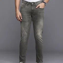 Louis Philippe Jeans Men Smart Skinny Fit Heavy Fade Stretchable Jeans-image-15