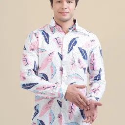 AMSWAN Men Floral Opaque Printed Casual Shirt-picture-38
