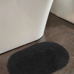 Saral Home Dk.Grey Cotton Plain Dyed Bathmat-image-12
