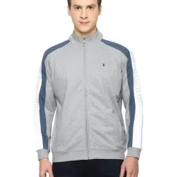 Louis Philippe Jeans Grey Cotton Regular Fit Logo Printed Sweatshirt-image-42