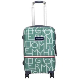 Tommy Hilfiger Green 8 Wheel Small Hard Cabin Trolley - 37 cm-image-96