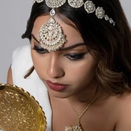 Teejh Gold-Plated Irya Pearl & Polki Matha Patti for Women-image-8