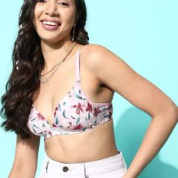 Leading Lady Pink Printed T-Shirt Bra-picture-36