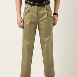 Peter England Men Slim Fit Chinos Trousers-19