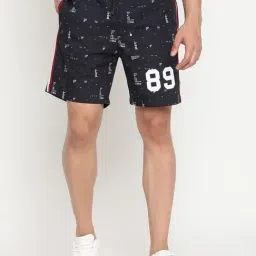 Cantabil Dark Navy Printed Shorts-picture-21