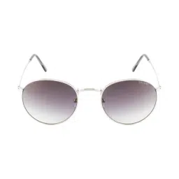 Opium Grey UV Protection Round Unisex Sunglasses-image-38