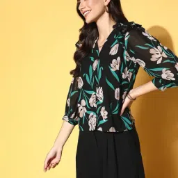 Melon by PlusS Black Printed Shirt-image-81