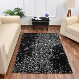 Presto Black & Grey Polyester Carpet-36