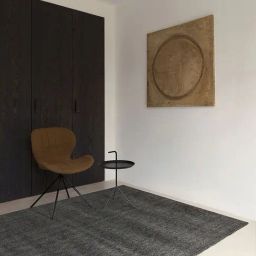 Ddecor Rugs Black Polyester Solid Rugs-25