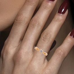 c. krishniah chetty group CKC Close-Set Cubic Zirconia Studded Ring: Sparkling Sophistication image 2