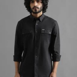 Royal Enfield Black Regular Fit Shirt-image-34