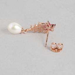 Zavya Ruby Pearl 92.5 Sterling Silver Drop image 5