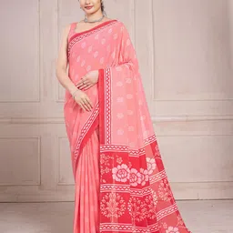 Garden Vareli Floral Printed Pure Chiffon Saree-picture-26