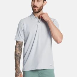 Octave Silver Regular Fit Polo T-Shirt-image-21