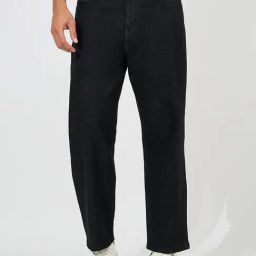 Styli Black Relaxed Fit Lightly Washed Jeans-picture-30