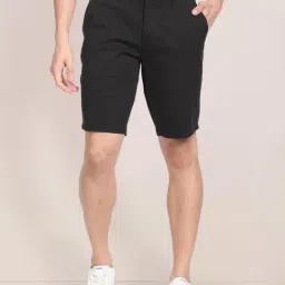 U.S. Polo Assn. Black Cotton Slim Fit Shorts-picture-11