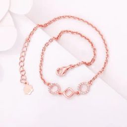 GIVA 925 Sterling Silver Wreath Marquise Flexible Anklet for Women (Single Anklet)-picture-48