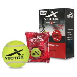 Vector X Pack of 12 Cricket Tennis Balls (Lime) Size - Standard-image-35