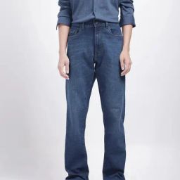 Rare Rabbit Blue Regular Fit Solid Jeans-image-100
