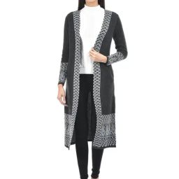 American Eye Grey Self Design Shrug-image-24