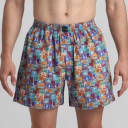 Jack & Jones Dark Earth Cotton Regular Fit Printed Boxers-image-45