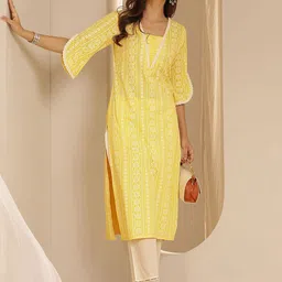 Libas Women Floral Printed Daily Straight Kurta-picture-32