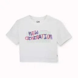 Gini & Jony Kids White Embellished Top-image-29