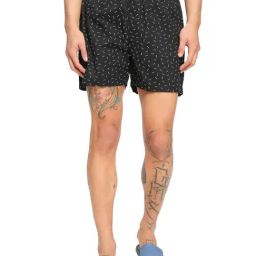 Bewakoof Black Regular Fit Printed Boxers-image-53