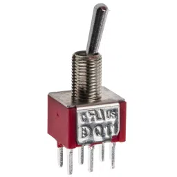 RS PRO Toggle Switch PCB Mount On-(On) DPDT Through Hole Terminal, 7347025 image 3