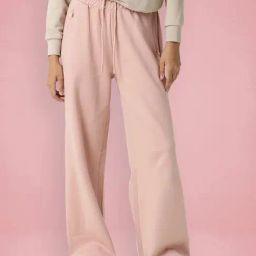 RAREISM Pink Cotton Blend Solid Trackpants-image-64
