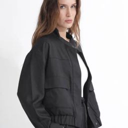 RAREISM Black Polyester Solid Long Sleeves Jacket-picture-11