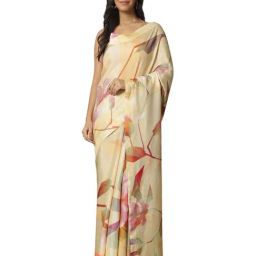 Navyasa By Liva Coral Floral Saree-image-79