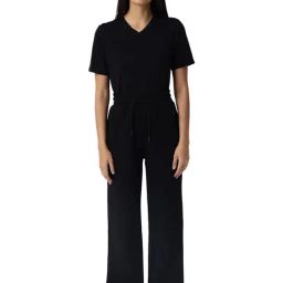 RAREISM Black Cotton Blend Solid Trackpants-picture-21