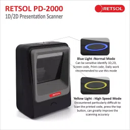 Retsol PD-2000 1D/2D Presentation Scanner image 4