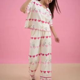 Sweet Dreams Women Printed Pyjama Set-image-81
