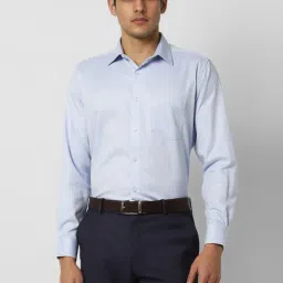 Van Heusen Blue Cotton Regular Fit Shirt-picture-15