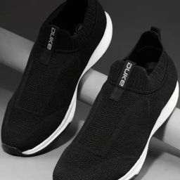 Duke Men's Black Walking Shoes-image-79