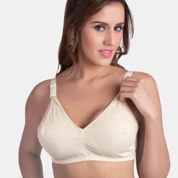 Souminie Floral Non Padded Pure Cotton Seamed Full Coverage Bra All Day Comfort-picture-26