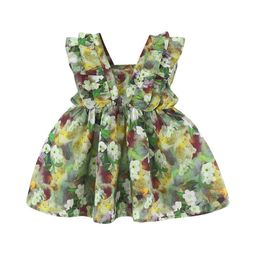 StyleCast x Revolte Girls Cotton Square Neck Floral Printed A-Line Dress-image-67
